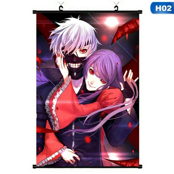 Tokyo Ghoul Poster Kaneki Ken Wall Scroll Home Bedroom Decor Anime Fans Gift Hot